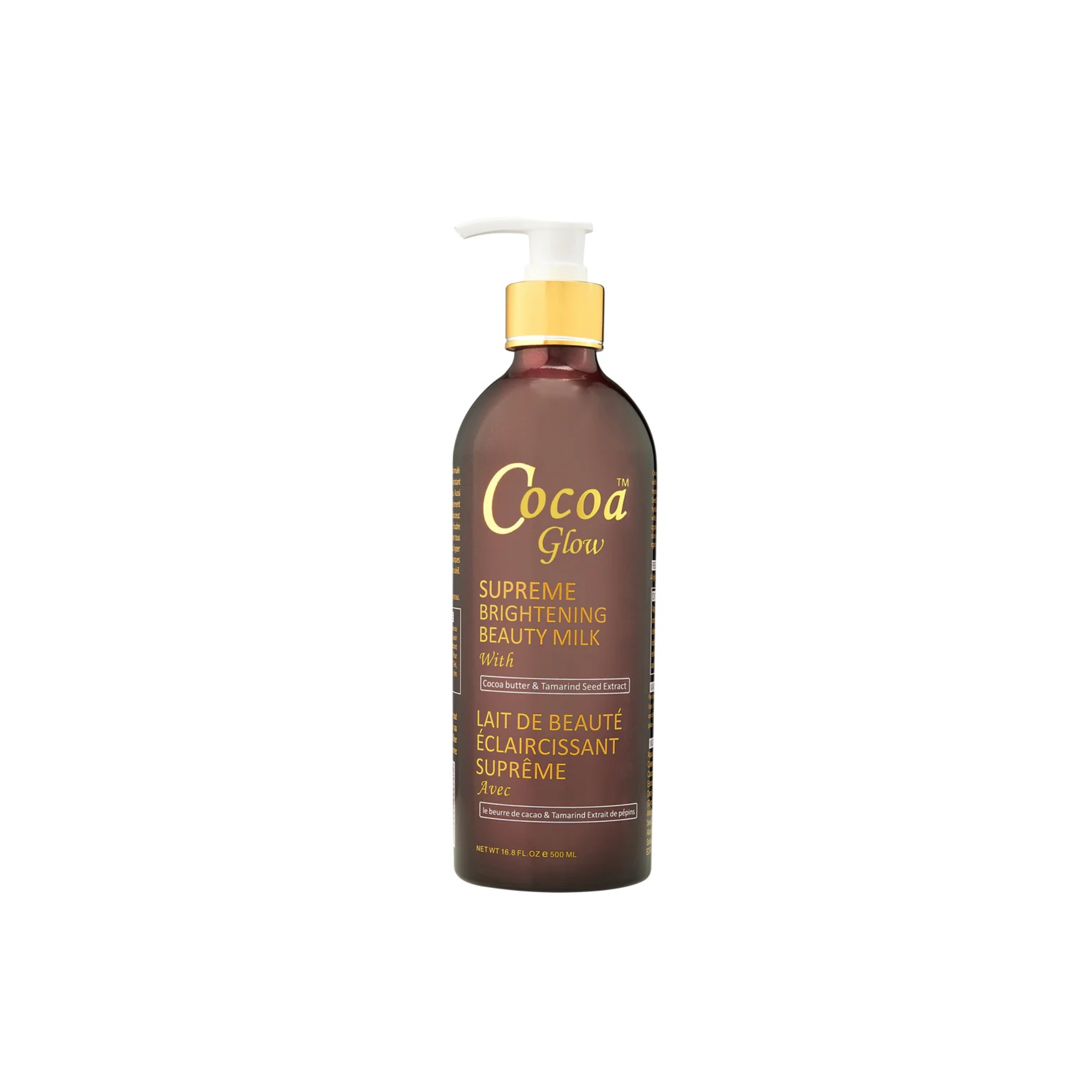 COCOA GLOW Lait De Beauté Eclaircissant Supreme 500ml